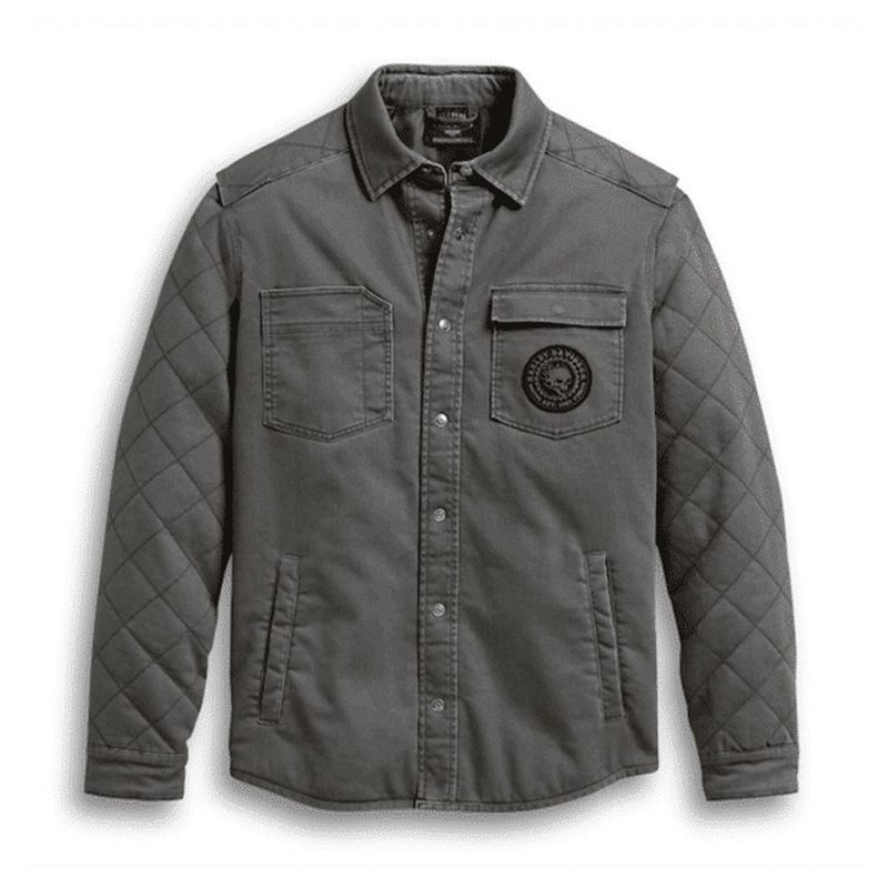 Men’s Diamond Quilted Shirt Jacket