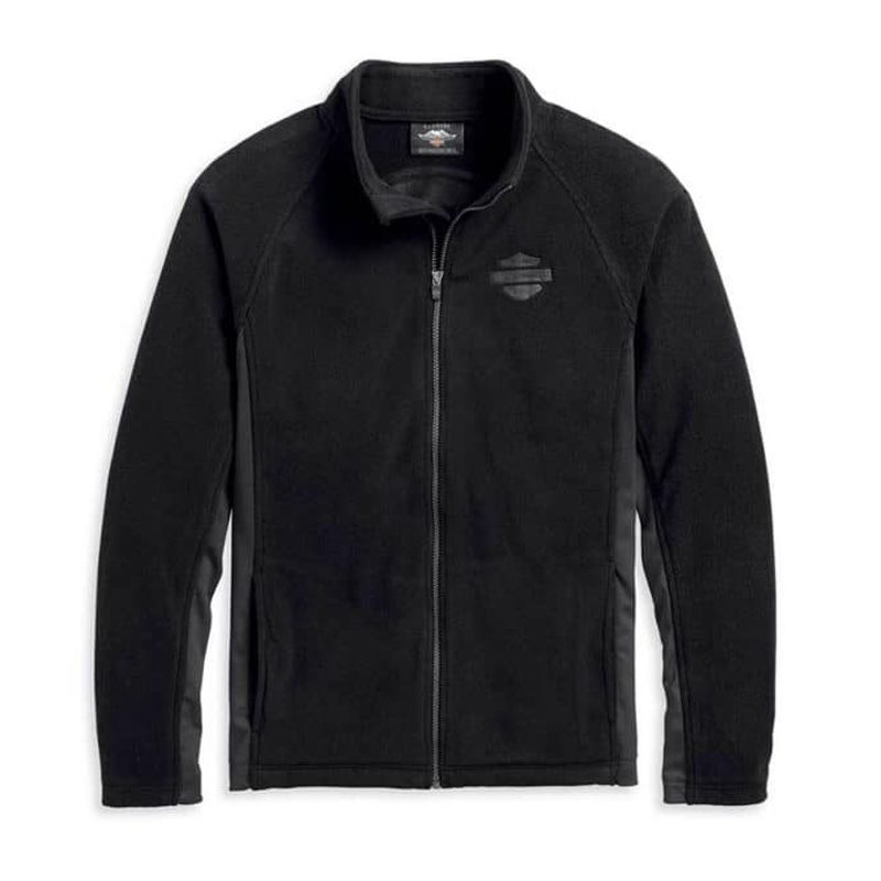 Harley-Davidson® Men's Circle Logo B&S Fleece Activewear Jacket