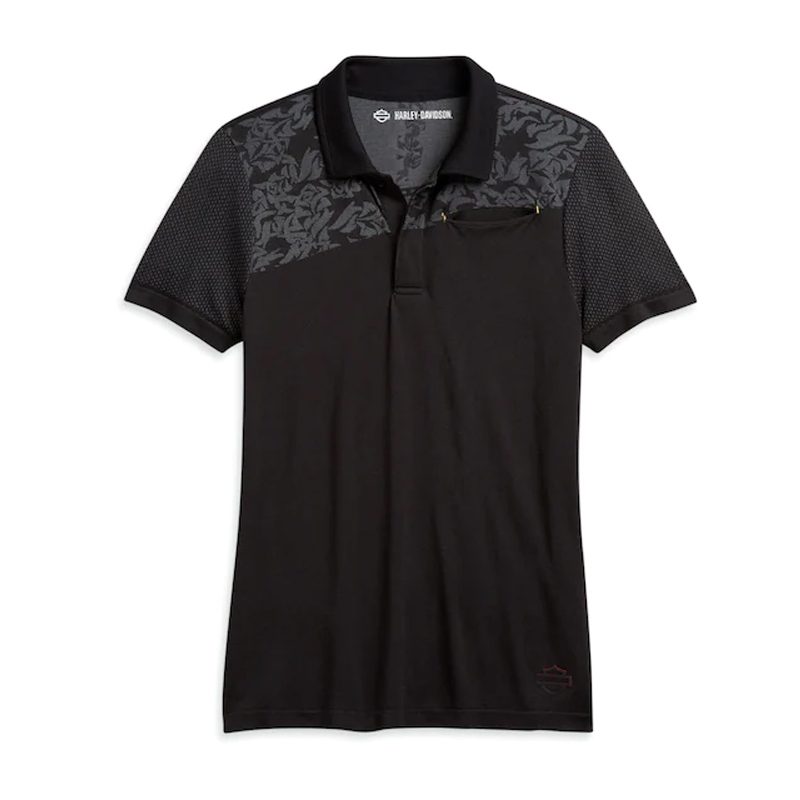 Women’s Nearly Seamless Floral Jacquard Polo
