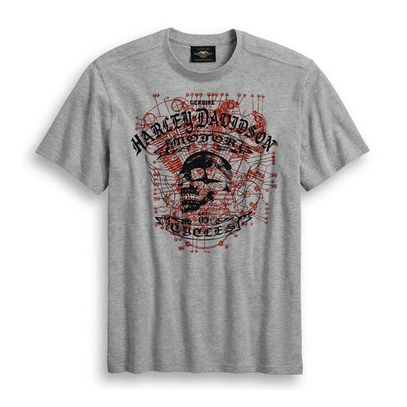 Harley-Davidson® Men's Schematic Skulls Short Sleeve T-Shirt