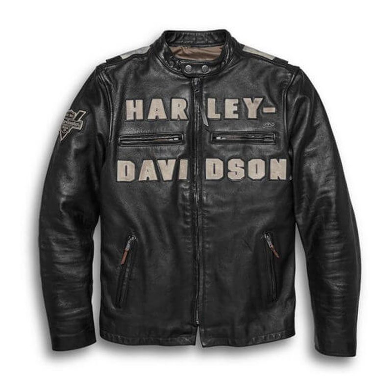 Men’s Vintage Race-Inspired Leather Jacket - Harley-Davidson® Cape Town