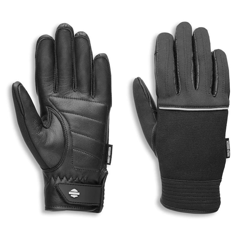 Harley-Davidson® Women's Brady Mixed Media Full-Finger Gloves, Black ...