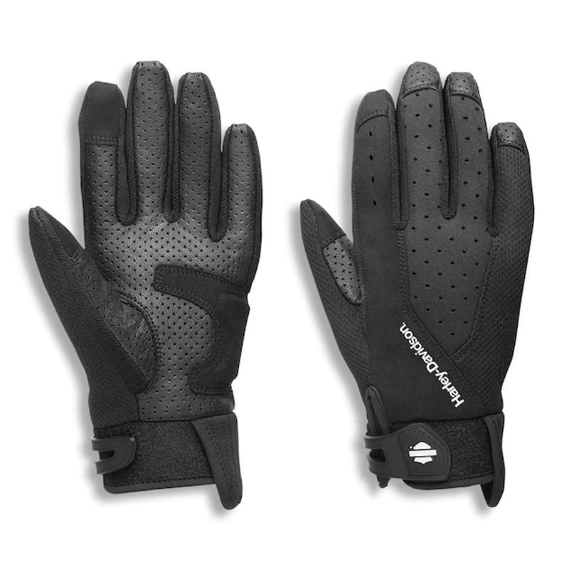 Harley Davidson Women's Kilbourn Full Finger Mixed Media Gloves