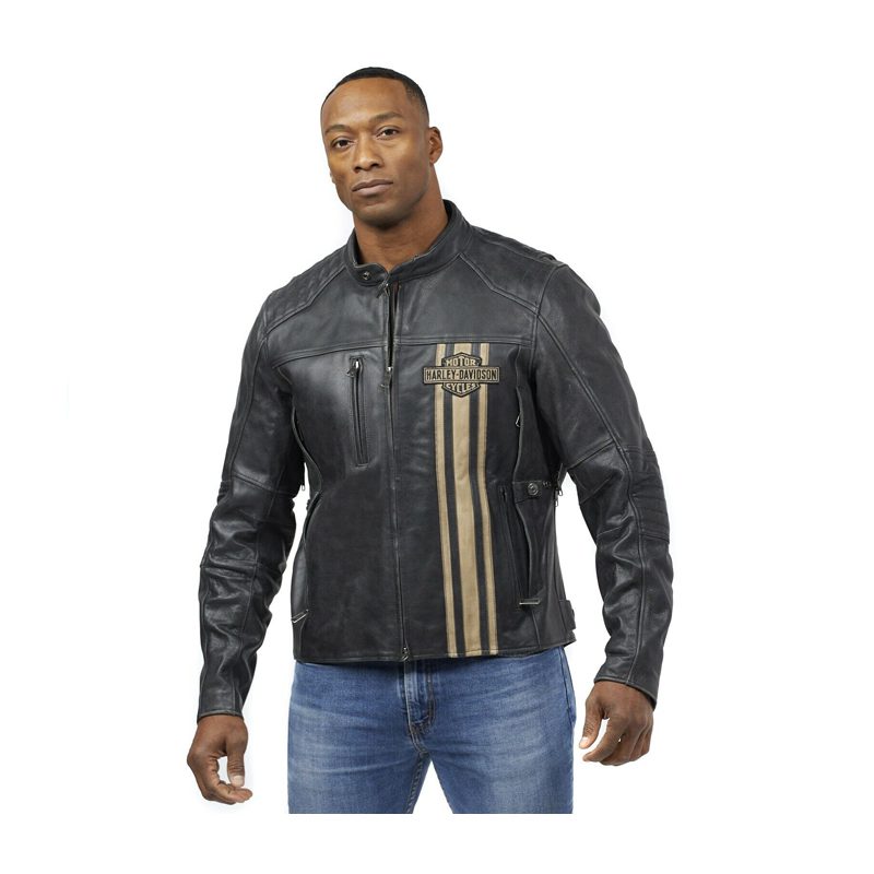Men's H-D™ Triple Vent Passing Link II Leather Jacket