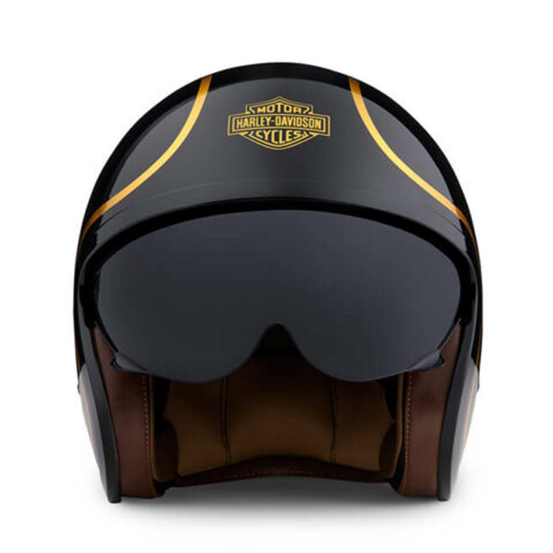 Bougie Sun Shield M06 3/4 Helmet – Gloss Black