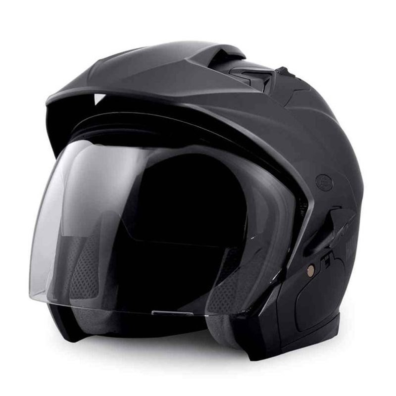 Harley-Davidson® Men's Essence Sun Shield B07 3/4 Helmet, Matte Black