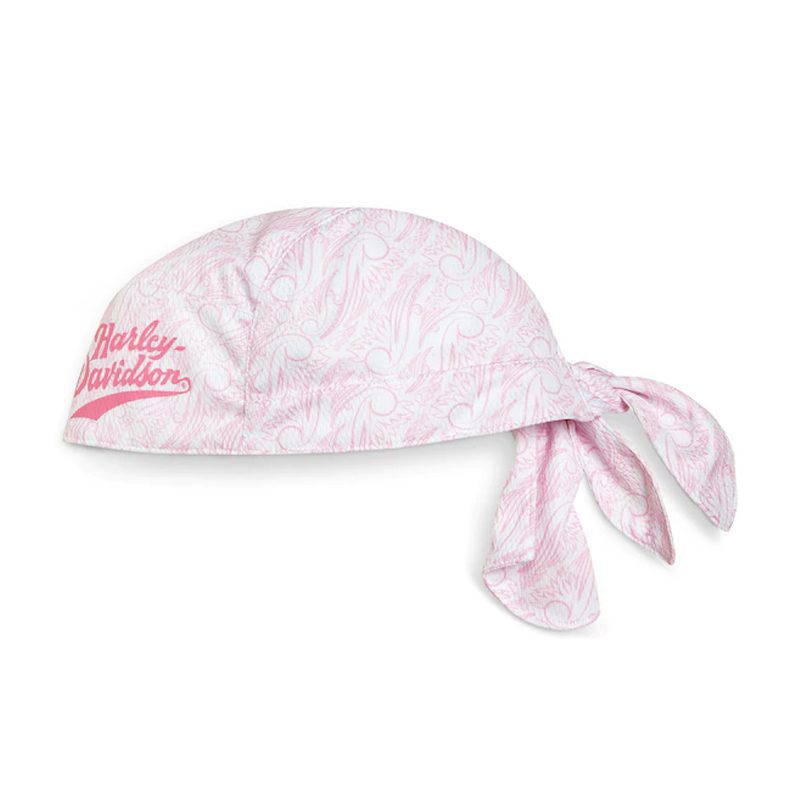 Harley-Davidson® Women's Pink Label Performance Headwrap, Pink/White