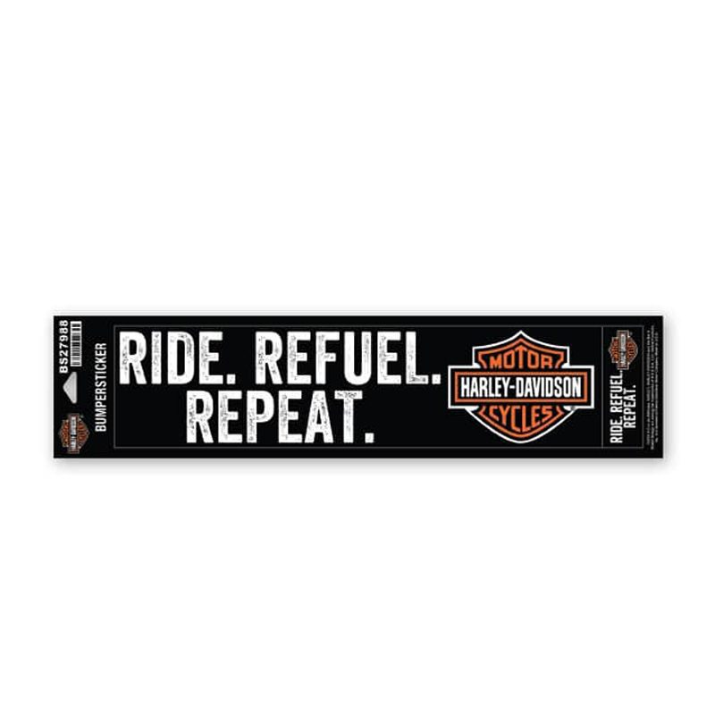 Ride – Refuel – Repeat Bumper Sticker