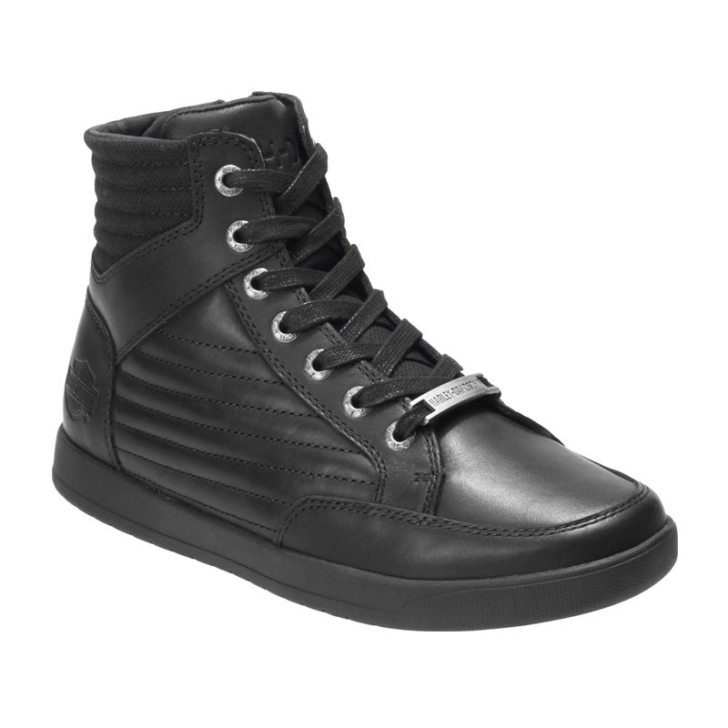 Harley-Davidson® Men's Bridges 5-Inch Black Leather Casual Sneaker Boots