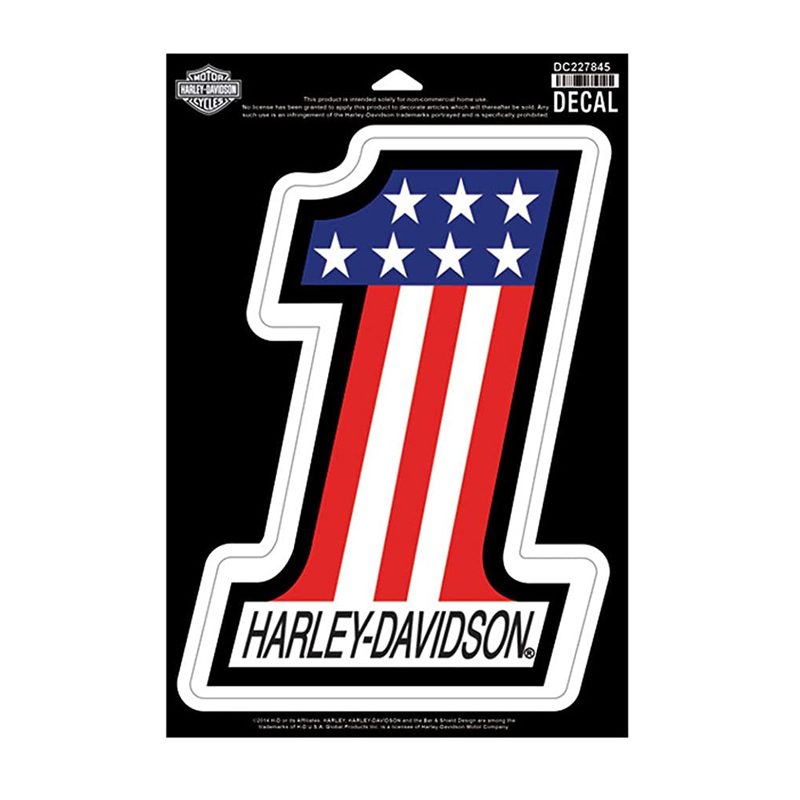 Harley-Davidson® #1 RWB X-Large Decal