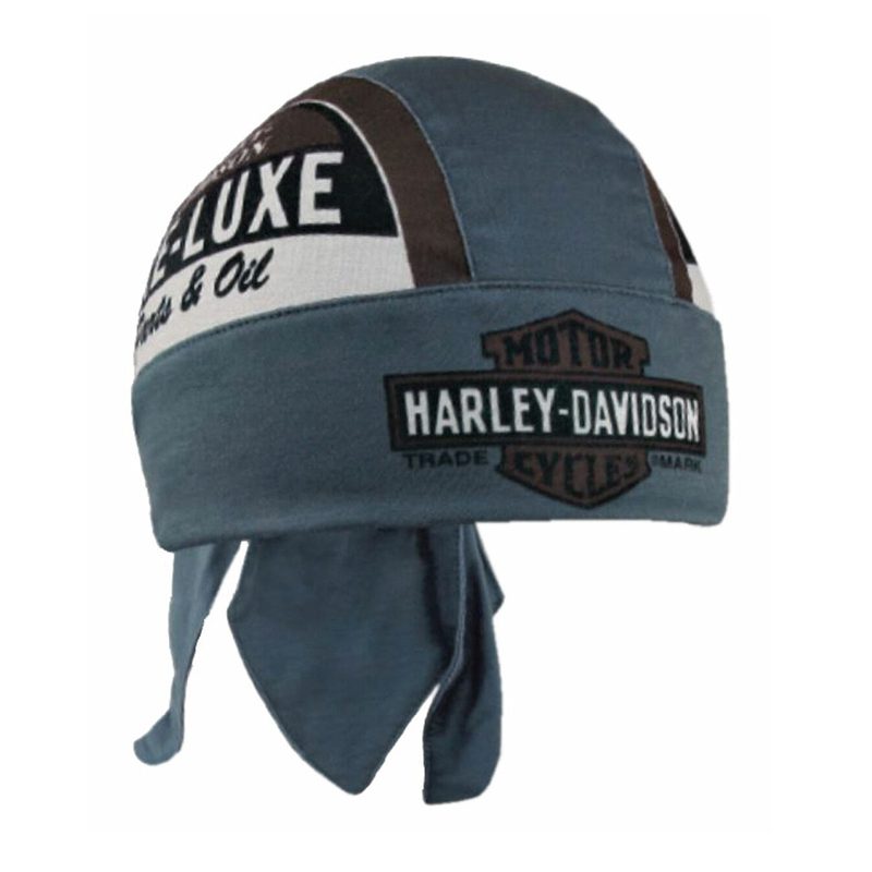 Harley-Davidson® Men's Retro Pre-Luxe Headwrap, Brown & Dust Blue