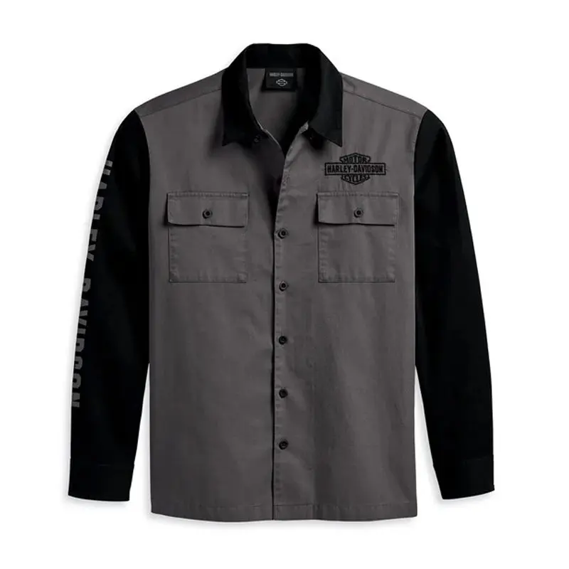 Men's Mechanic Shirt - Colorblocked - Blackened Pearl