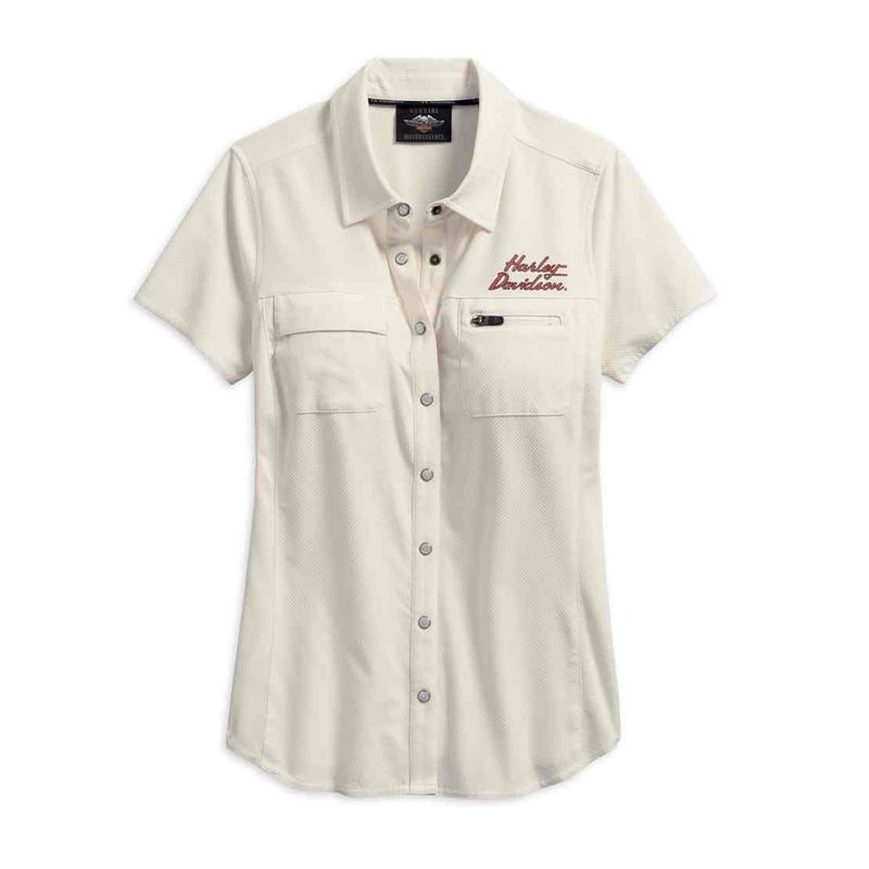 Harley-Davidson® Women's Performance Fast Dry Vented Woven Shirt