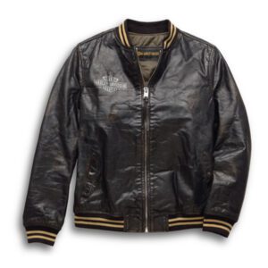 Women’s Chalette Leather Bomber Jacket