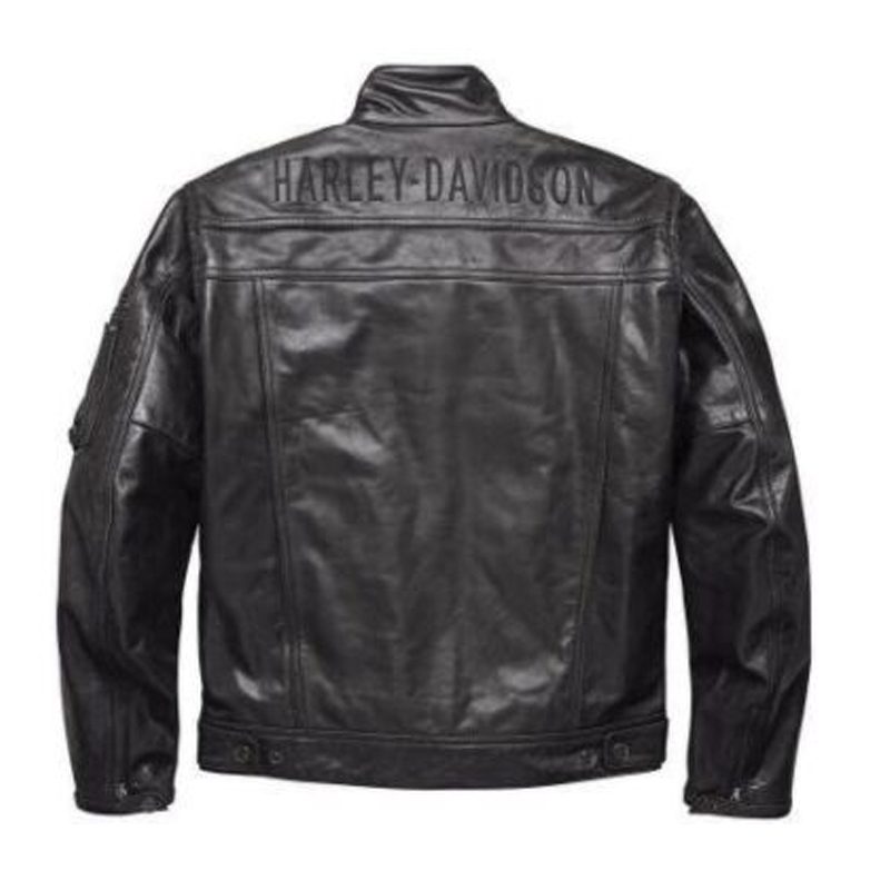Harley Davidson Men's Authority Water-resist Leather Jacket