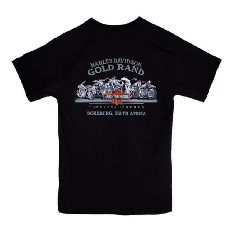 Men’s Crew Neck T-Shirt – Flame Steel Print