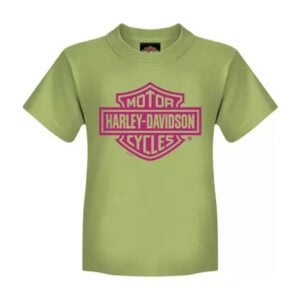 Kids T-Shirt Bar & Shield 1 green
