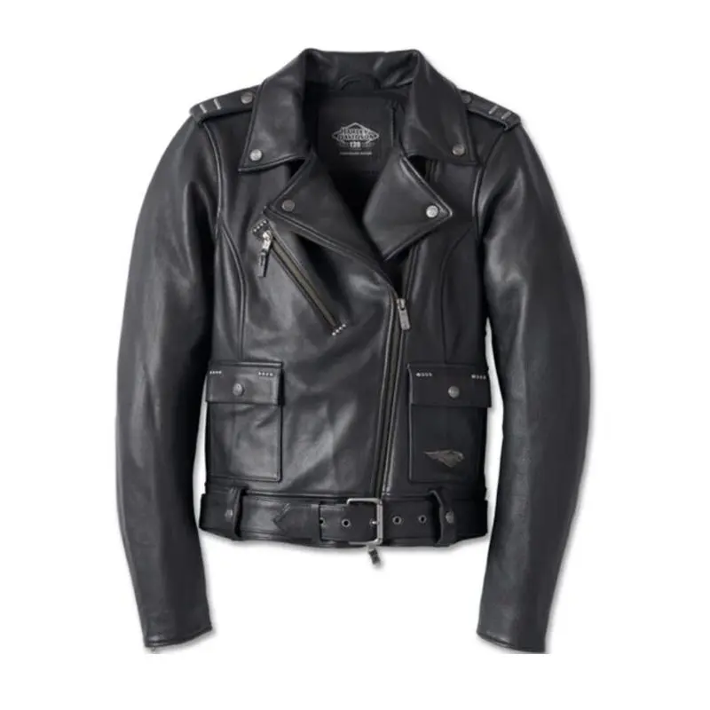 Women’s 120th Anniversary Cycle Queen Leather Biker Jacket - Harley ...