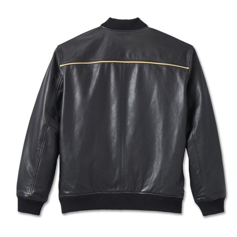 Men's 120th Anniversary Leather Jacket - Black Leather