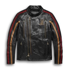 Harley-Davidson Men's Speed Distressed Slim Fit Leather Jacket