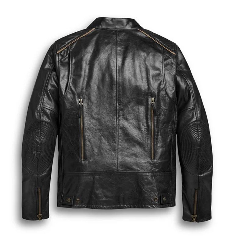 Harley-Davidson Men's Speed Distressed Slim Fit Leather Jacket