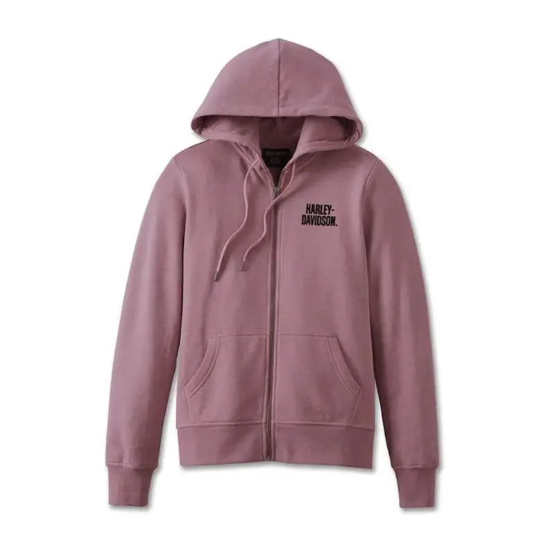 Women's Special Bar and Shield Zip Front Hoodie