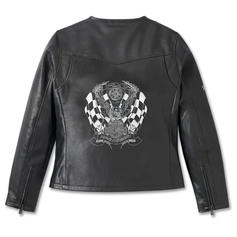 120th Anniversary Women’s Leather Jacket Black