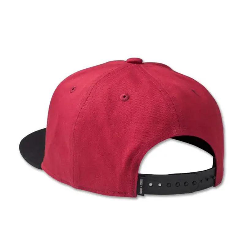 Bar & Shield Snapback Cap Red