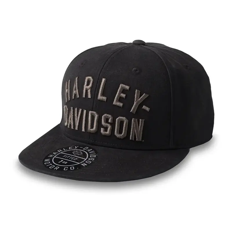 Men's H-D Fitted Washed Cap Black