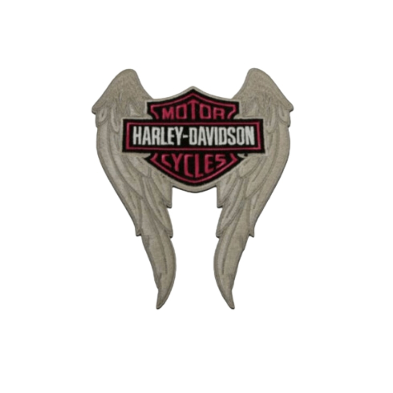 Winged Bar & Shield Logo Emblem Sew-On Patch